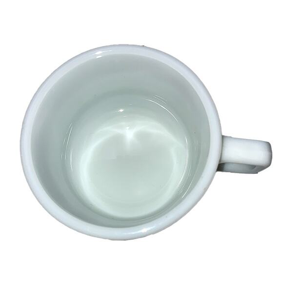 Pyrex Regency Brown Scroll Milk Glass Stackable Diner Coffee Cups Set of 4 - Picture 3 of 9